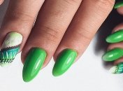 Маникюр 2020: красочные идеи зеленого дизайна (Фото)