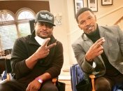 Кіт Джефферсон з другом, голлівудським актором Джеймі Фоксом