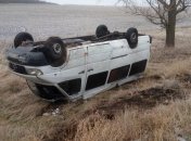 В Запорожской области перевернулся микроавтобус с пассажирами