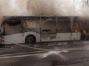 В Винницкой области во время движения загорелся автобус