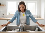 Причиною неприємного запаху на кухні може бути засмічення раковини