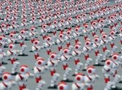 Как в Китае тысяча роботов установила рекорд (Видео)