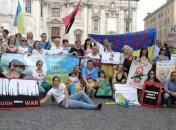 В Риме украинцы протестовали против российской агрессии