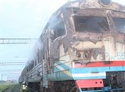 В Хмельницкой области горел электропоезд