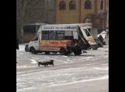 В Луганске "Урал" боевиков врезался в маршрутку с людьми