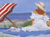 Теплые картины: игра света и обаяние женщины от известного художника (Фото)  