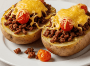 Картофельные челноки с мясом