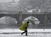 Япония потерпает от сильнейших снегопадов