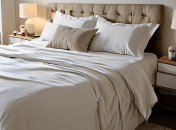 Постель можно отбелить экологическими средствами (изображение создано с помощью ИИ)