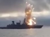 У берегов Норвегии на немецком фрегате взорвалась ракета (Видео)