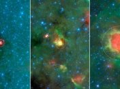 При рождении новых звезд были замечены странные "желтые шары"