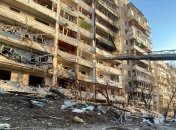 Разрушенное в Украине здание