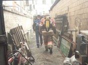 В Киеве горело админздание ГУ Нацполиции