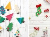 Как сделать новогоднюю гирлянду с детьми: 15 лучших идей