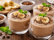 Шоколадно-банановый десерт