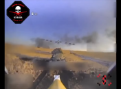 Российские террористы потеряли целую колонну бронетехники