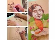 4-летняя девочка делает мамины картины уникальными