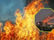 В России вспыхнула станция СТО: столб огня переполошил местных жителей