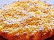 Пирог с персиками очень простой в приготовлении