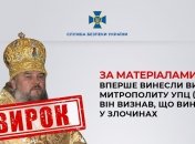 Перший вирок митрополиту УПЦ МП: провину визнав повністю
