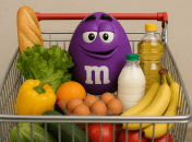 M&M’s в продуктовой корзине