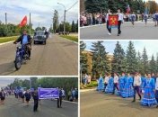 Жителі донецького міста підняли прапори РФ.