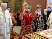 Филарет пришел на совместную молитву с митрополитом Епифанием