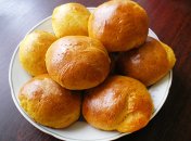 Тыквенные булочки с ягодами