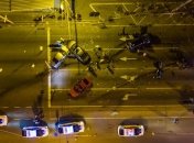 Машину разорвало на части, погибла женщина: момент аварии с 5 авто попал на видео