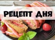 Рецепт дня: Бисквитный рулет с клубничным кремом