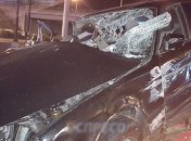 Ночное ДТП в Киеве: BMW превратился в груду металлолома 