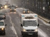 В Киеве из-за снега произошло почти 300 ДТП