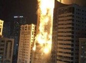 В ОАЭ потушили горящий небоскреб: сгорели все 48 этажей