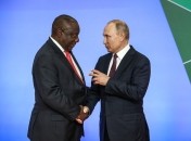Президент ЮАР Сирил Рамафоса и владимир путин