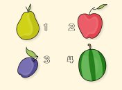 Цікавий тест із фруктами розповість про темперамент