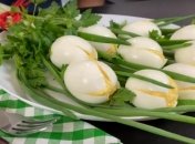 Необычная закуска “Белые тюльпаны”