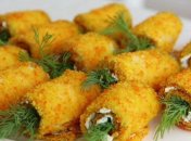 Кабачковые рулетики в кляре