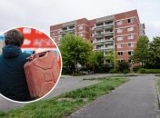 Здание приюта, где проживают вынужденные переселенцы из Украины, забросали бутылками с горючей смесью