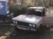 В Виннице трамвай и легковушка не поделили колею (Фото)