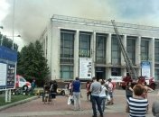 В Черкассах горит здание Драмтеатра (Фото, Видео)