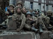 Украинские воины в Бахмуте