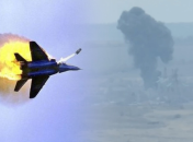 Російський літак збитий під Бахмутом