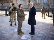 Володимир Зеленський та Джо Байден, Київ, 20 лютого 2023 року