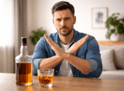 Мужчина отказывается от алкоголя