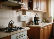 Кухня с газовым сигнализатором