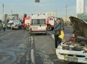 Масштабное ДТП на мосту Патона, есть пострадавшие