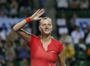 Петра Квитова празднует победу на турнире в Токио