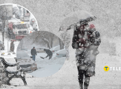 Снегопад в Украине