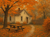 Листівки та картинки з першим днем осені 2025