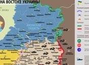 Карта АТО на востоке Украины (30 января)